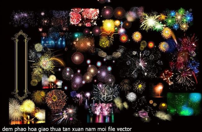 dem phao hoa giao thua tan xuan nam moi file vector